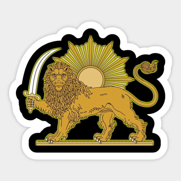 Persian Lion Sticker by EvoComicsInc